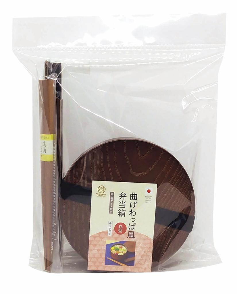 Kakusei Bento Magewappa Dishwasher and Microwave Includes Chopstick and Rubber Made In Japan TW-12 Box, Style, Round, 500ml, Safe, Chopsticks, Case,