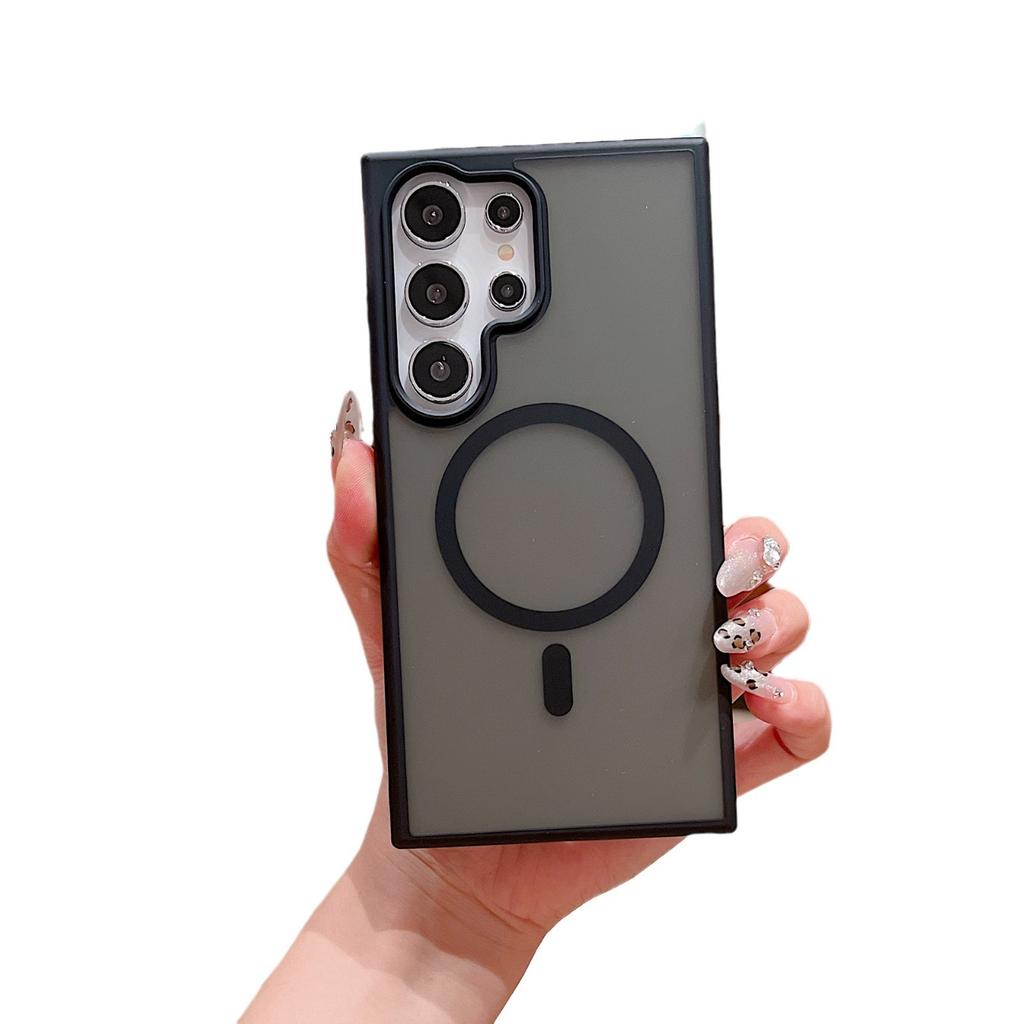 Skin-scrub Samsung S25ultra Mobile Phone Case SAMS24 Simple S22 Magnetic S23Plus Protection Case