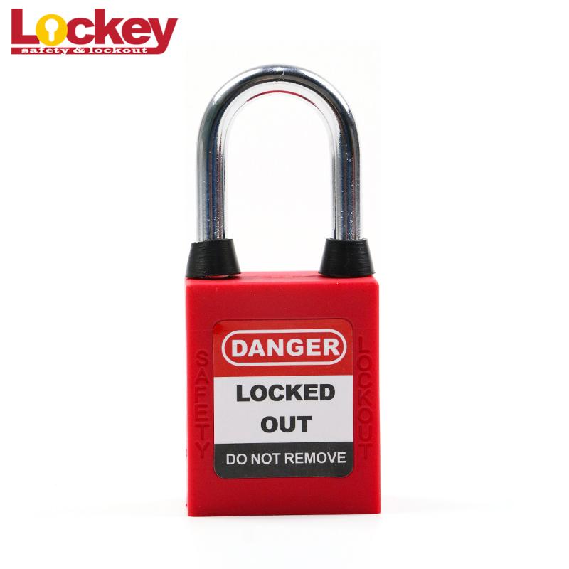 38mm Steel Shackle Safety Dustproof Lockout Padlock