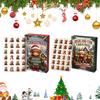 Calendario de Cuenta Regresiva de Navidad 2026 Calendario de Adviento Vaca de las Tierras Altas, Juego de 24 Adornos Acrílicos con Mini Figuras para Niños, Decoración para Colgar en el Árbol, Regalo