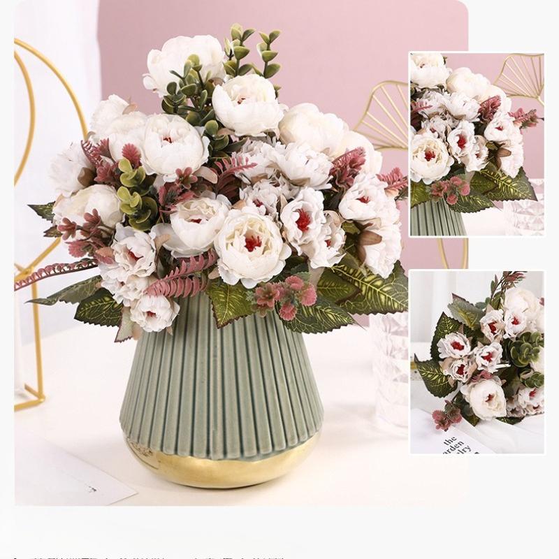 Simulated Peonies, Simulated Flowers, Home Decor Bouquet, Simulated Flowers, Finished Products, Fake Flowers