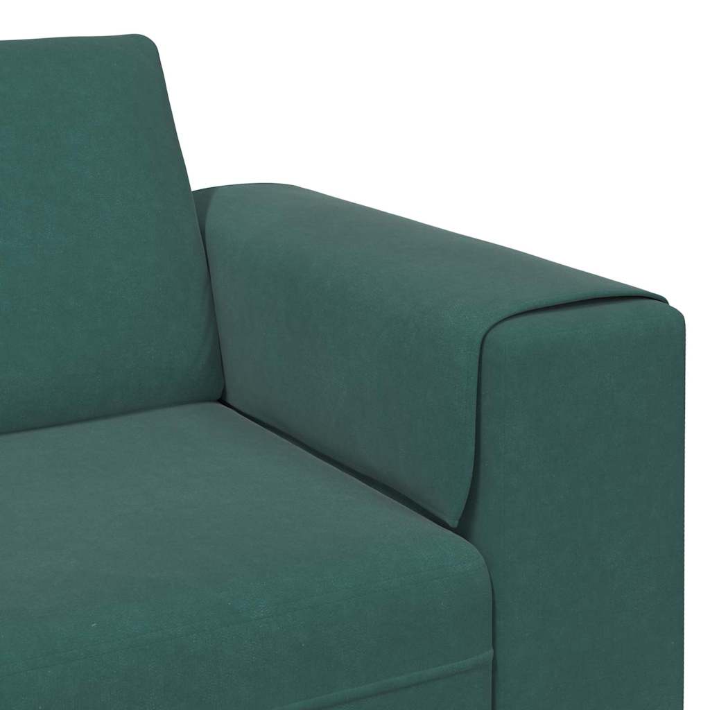 Living Room Sofa Dark Green 250 X 77 X 76 Cm