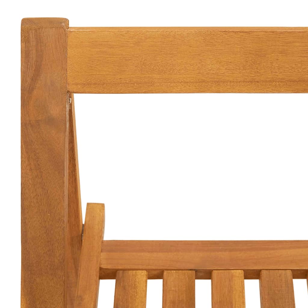 Vidaxl Folding Garden Chairs, 4 Pcs., Solid Acacia Wood