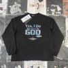 Unisex Vintage American Style Graphic Long Sleeve T-Shirt Loose Fit Streetwear Print Tee Fall