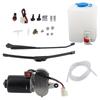 Kit de Conjunto de Limpador de Para-brisa Elétrico Motor Lâmina Braço Bico de Água Reservatório Mangueira para UTV Conjunto de Limpador de Para-brisa Kit de Limpador Elétrico
