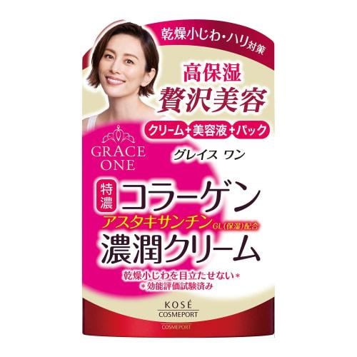 KOSE Grace One Rich Cream 100g + 1 Nose Plug Pack Bonus Included