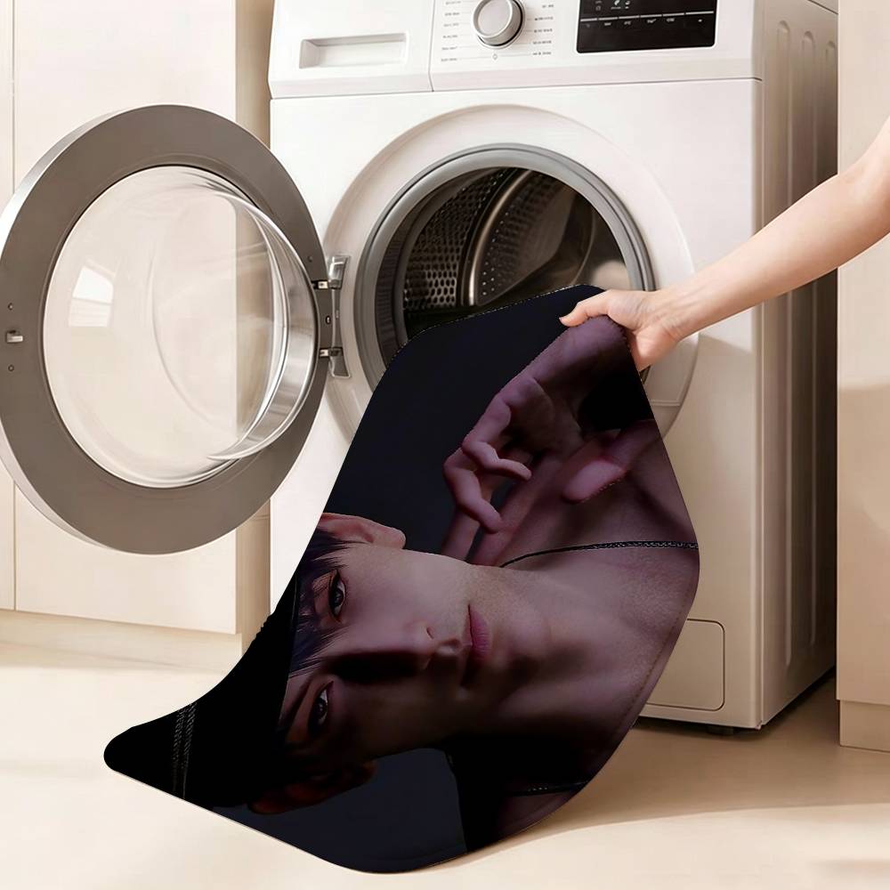 Caleb Xia Yizhou Love and Deepspace Anti‑Slip Floor Mat Short Plush Rug Carpet Soft Comfortable Machine Washable Home Decor