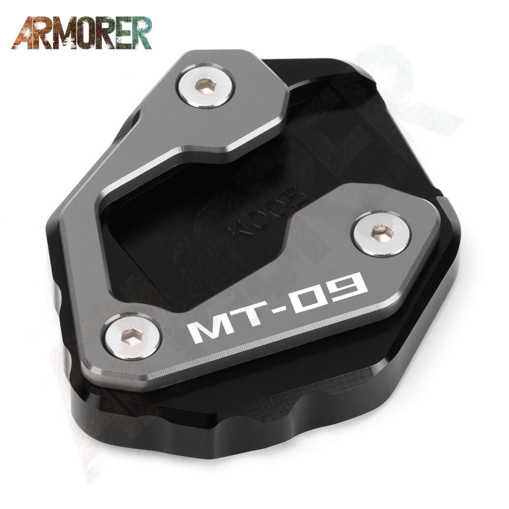 For YAMAHA MT-09 SP MT09 SP MT 09 SP  2022 Motorcycle Accessories Aluminum Side Stand Enlarge Kickstand Enlarge Plate