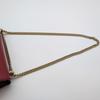 Gucci Gold Chain Shoulder Bag Crossbody Diagonal Strap 409486 Padlock Two-Tone Bicolor Pink Red Leather Women's
