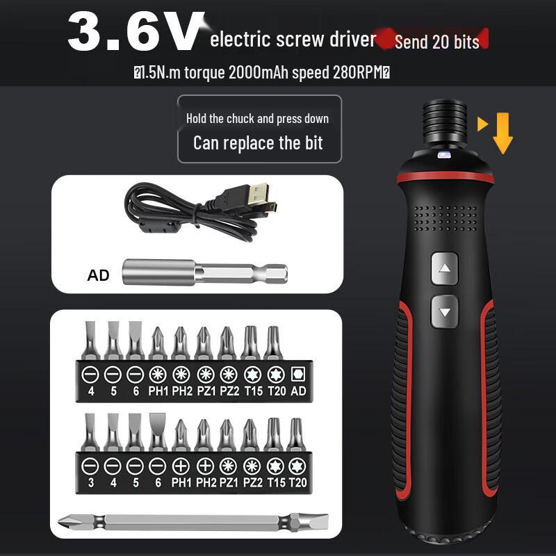 Ruide Cordless Electric Screwdriver CN Plug (adapter Included)