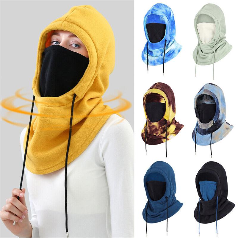 Thermal Winter Balaclava Cycling Face Mask Warm Outdoor Sports Motorcycle Ski Fishing Hunting Mask Fleece Scarf Ski Cap