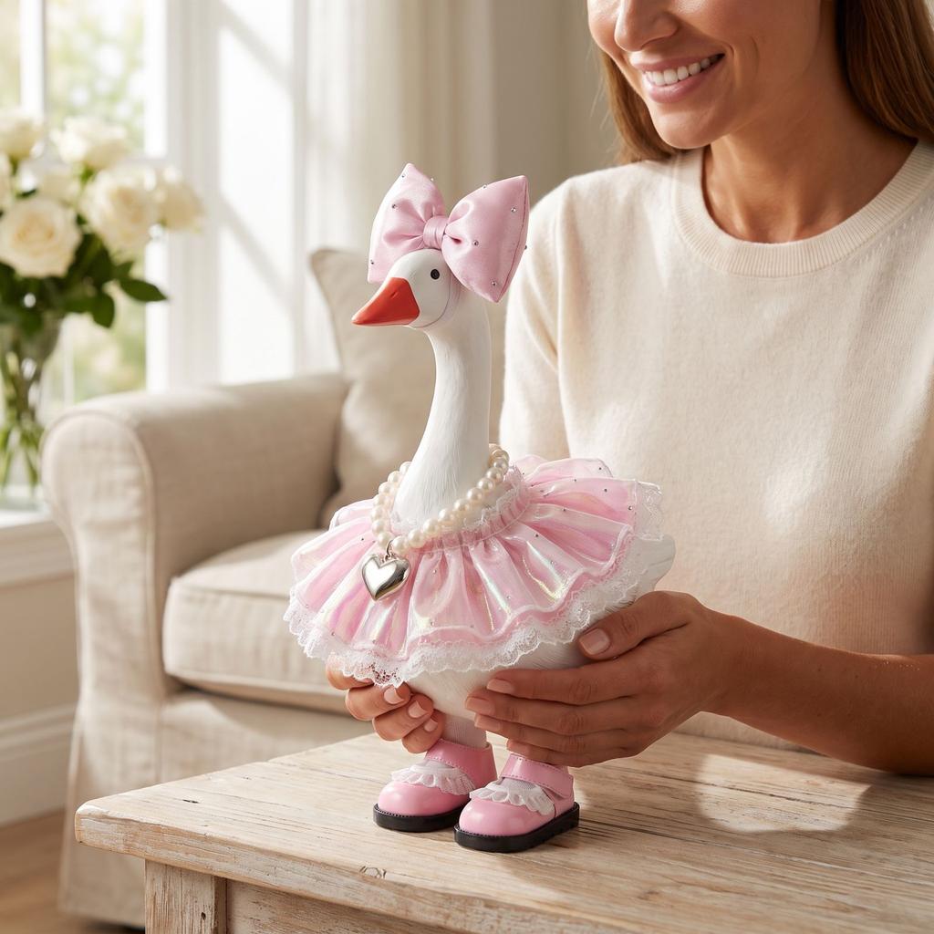 7 Inch Princess Figurine Decorative Bird Statue for Home Shelf Display