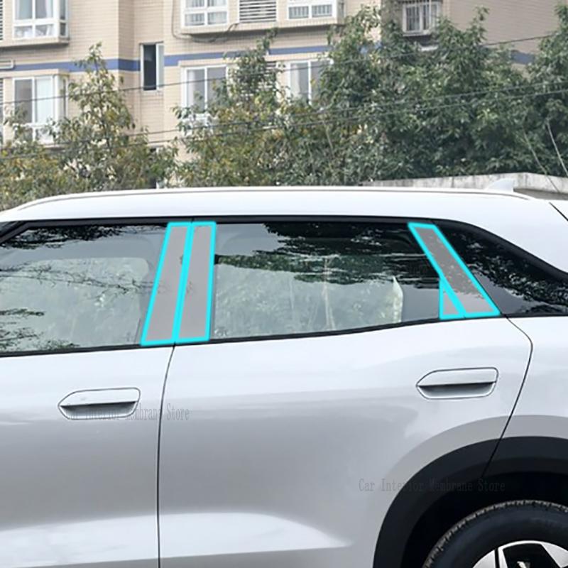 For BYD YUAN UP (2024 )  A/B/C-Pillars Car Exterior Automobile Pillar Anti-scratch TPU Film Protect Protective Film