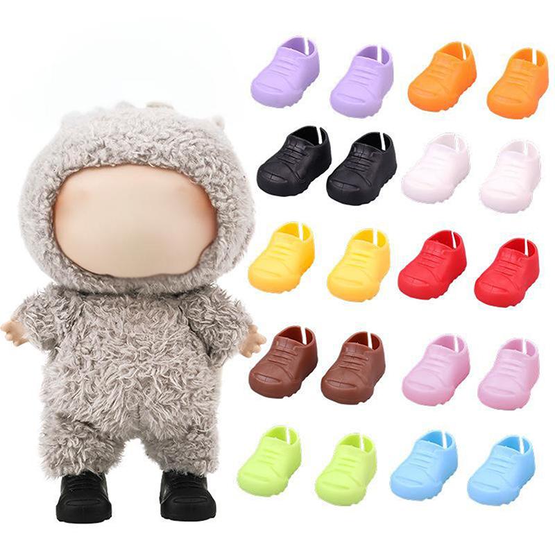 15/17cm Boty pro panenky Plastové mini boty pro panenky Mini prstové boty Oděvní doplněk pro 6,9palcové panenky Slepá krabička panenka