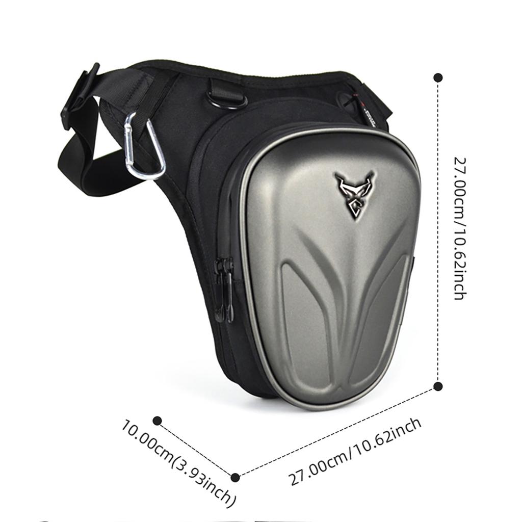 Waterproof Motorcycle Wasit Bag Drop Leg Side Bag Outdoor Casual Moto Bag Fanny Pack Hard Motorbike Hard Shell Hip Belt Backpack