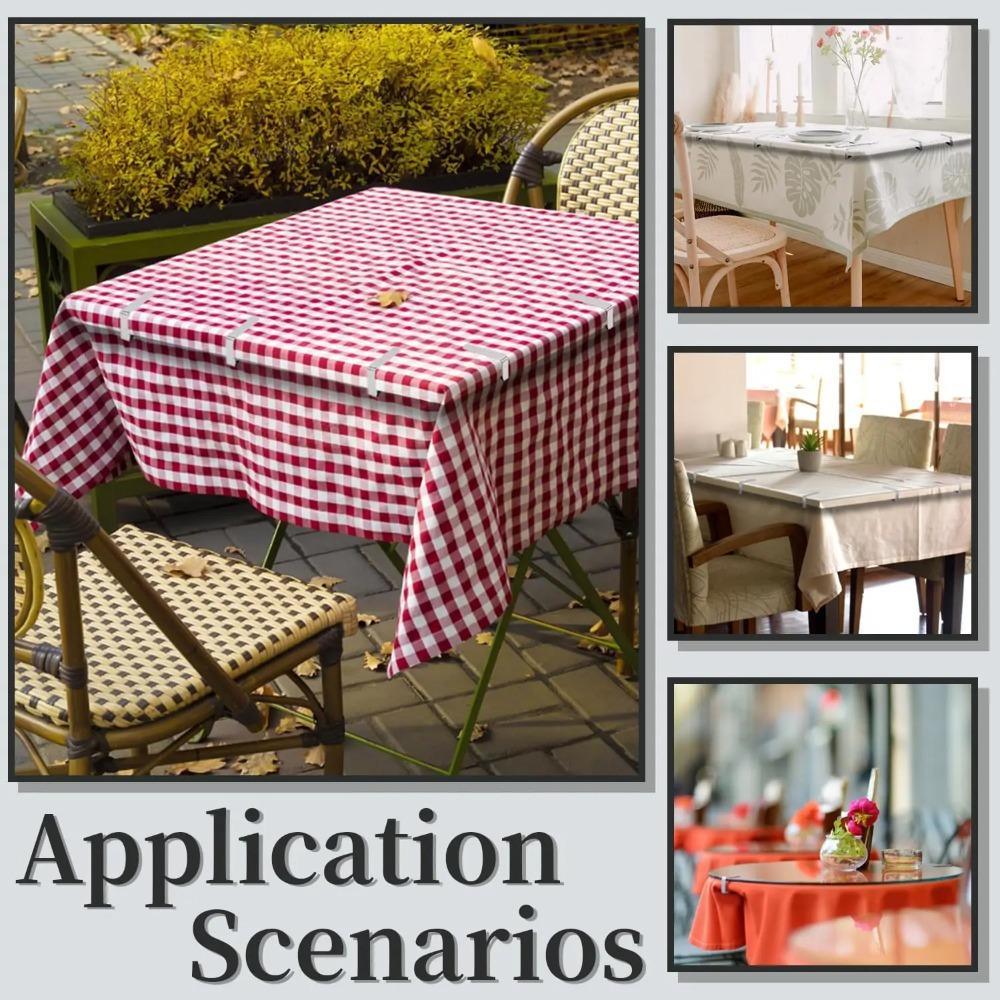 2-20Pcs Stainless Steel Anti-Slip Tablecloth Clips Non-slip Tables Cover Securing Clamps Clip Wedding Camping Promenade Table Cover Clip