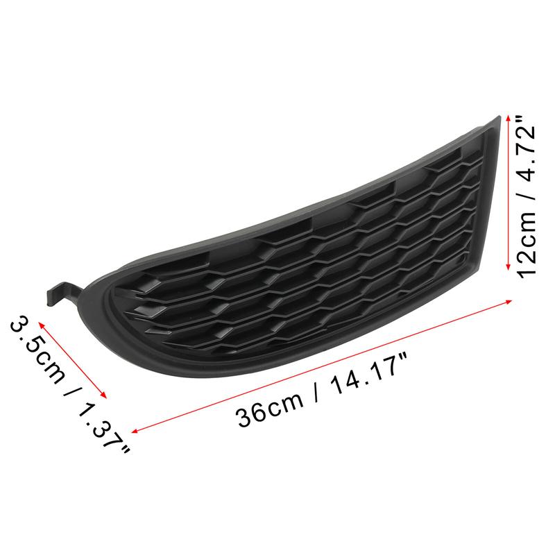 1 para czarnych matowych kratek świateł przeciwmgielnych zderzaka przedniego samochodu do Dodge Journey 2014 2015 2016 2017 - 68079853AB