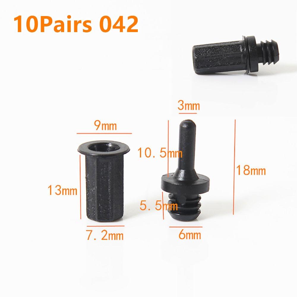 10Pairs Screw Clip Speaker Grill Pegs Kit DIY Plastic Audio Speaker Buckles Pin Type Ball Socket Net Cover Buckles