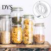 Mason Jar Silicone Ring 10 Pcs/Set Seals Gaskets Easy to Replace Food Grade Environmentally Friendly Portable Sealing Rings Leak Proof O Shape No Odor
