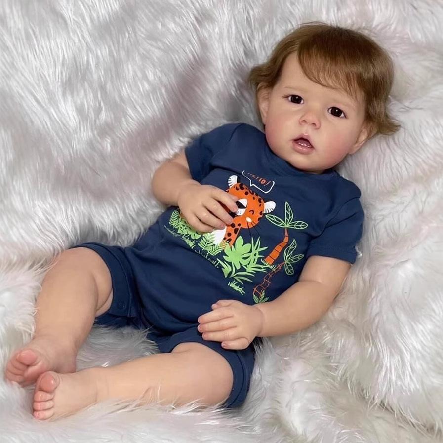 Liam 50cm Cloth Body Reborn Doll by NPK