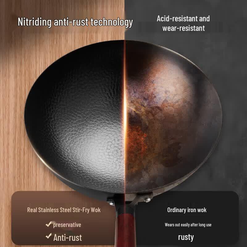 SUPOR 30cm Heavy-Duty Cast Iron Wok