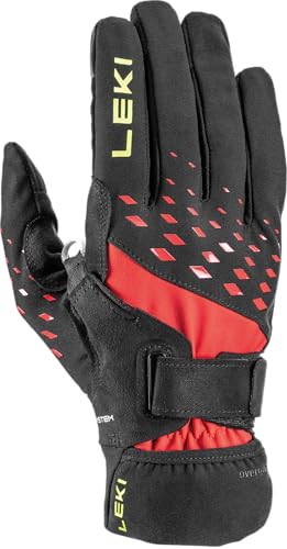 LEKI Climbing Gloves Ultra Trail Storm Shark Black/Red (897) Small 1300516