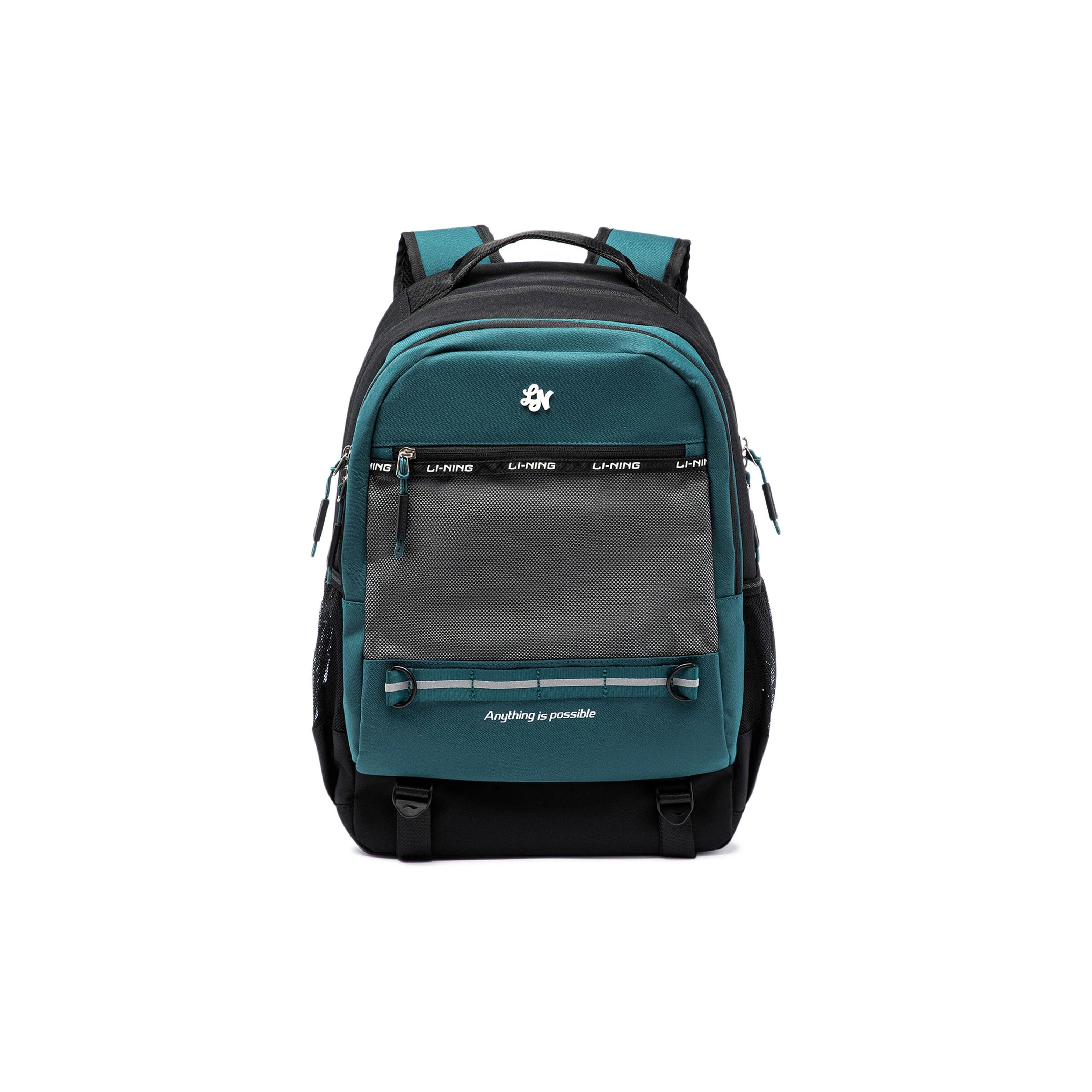 

Li Ning Kids Casual Large Capacity Zipper Backpack Kids Backpack New-Balsam-Green YBSU042-1 Nouveau Green Fat