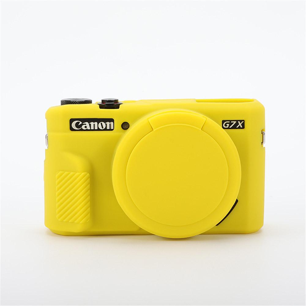 G7XII Weiche Silikon Kamera Gehäuse Hülle Für Canon G7X II G7X Mark II G7X2 Gummi Schutzhülle mit Objektivdeckel