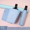 Automatic Umbrella Ins Style Men's and Women's Dual-Use Black Glue Sun Umbrella Sun Protection UV Protection Folding Sun Umbrella