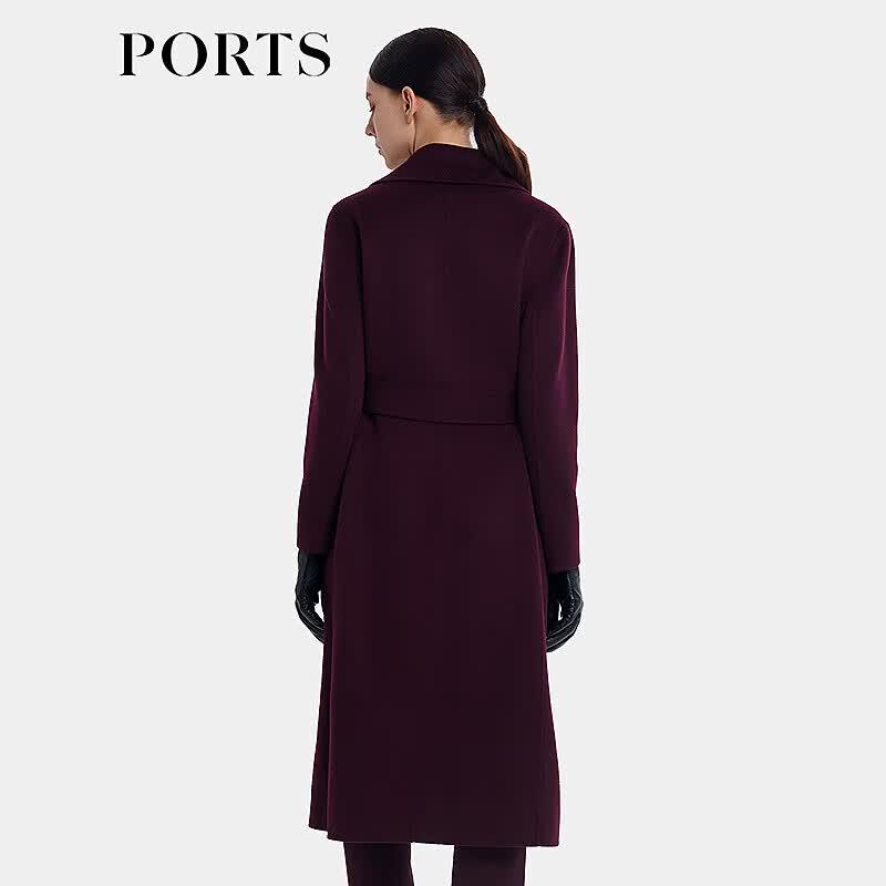 PORTS Women's Long Wool Coat