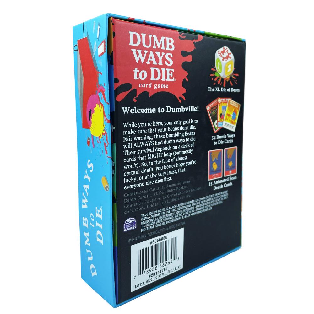 All English Dumb Ways To Die Plush Card Game - New Party Tabletop Game Available