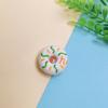 New Arrive 100Pcs/Bag 20*10MM Miniature Doll House Food Toys Mixed Colors Doughnut Flatback Cabochons for Scrapbooking DIY