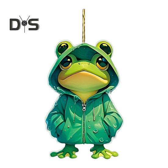 

2D плоская лягушка украшение акриловая мультяшная лягушка подвеска для салона автомобиля подвеска лягушка для рюкзака брелок Frog