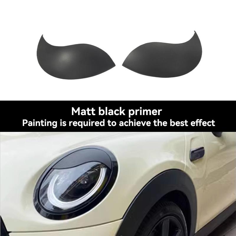 Carbon Fiber Car Headlight Eyebrows Cover FRP Front Angry Eyelids For MINI F54 CLUBMAN F57 CABRIO 3 doors F55 F56 COOPER S