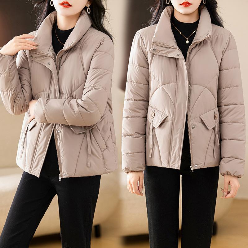 Short Down Cotton Jacket Women's 2025 New Fashion Stand-up Collar Cotton Jacket, Versatile Warm Winter Clothes, Slimming Jacket Padded Jacket