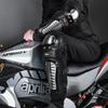Stainless Steel Motorcycle Knee Elbow Guards 4-Piece Set Adult Riders All-Season Crash Protection