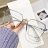 Korean Version Myopia Finished Glasses Fashion Unisex Oversize Near Sight Glasses Blue Light Blocking Eye Protection Eyeglasses