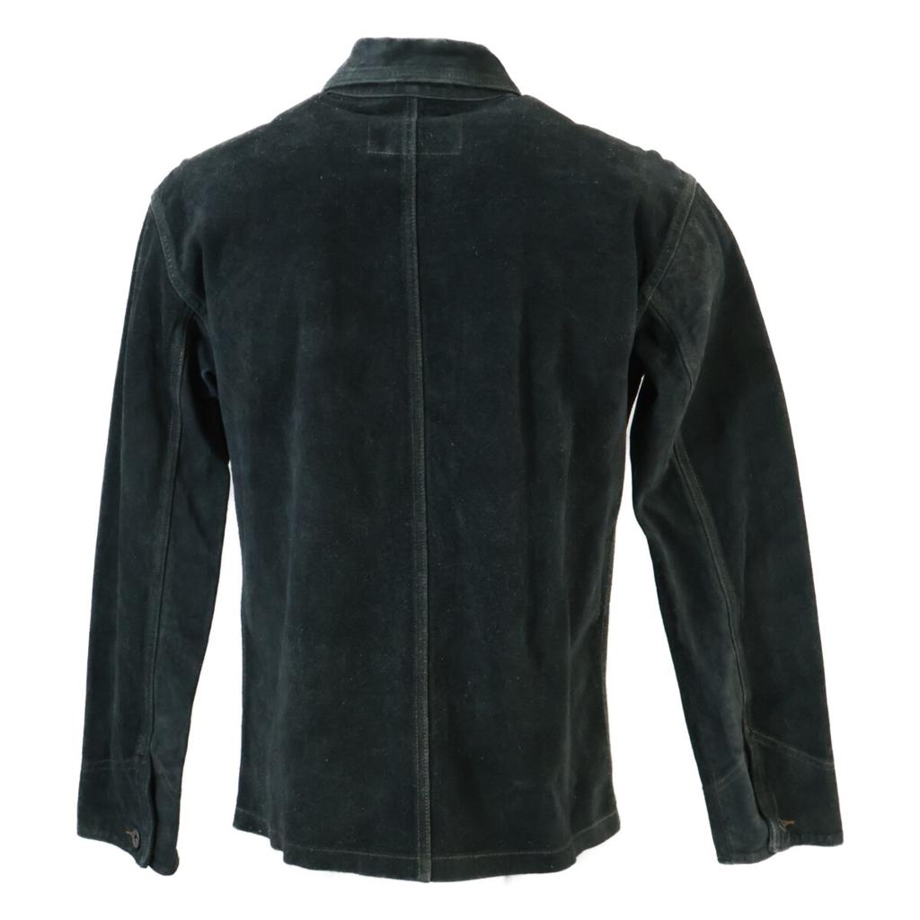 RRL [/Domestic genuine] MNRROTW16020163 Cowhide with metal buttons, full-grain lining, indigo dyed roughout suede Jacket XS/TP IndigoUsed