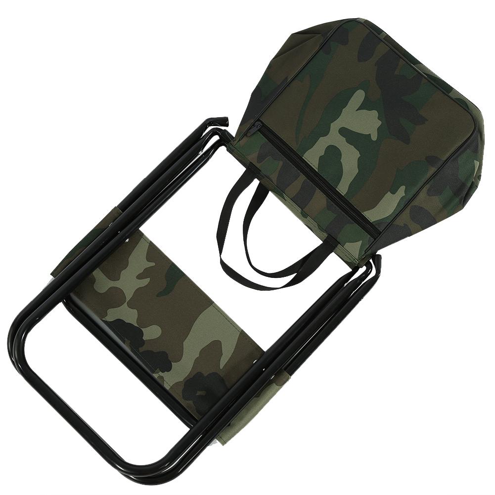 Skládací venkovní kempingové rybářské křeslo Pohodlné přenosné sedátko s úložnou taškou