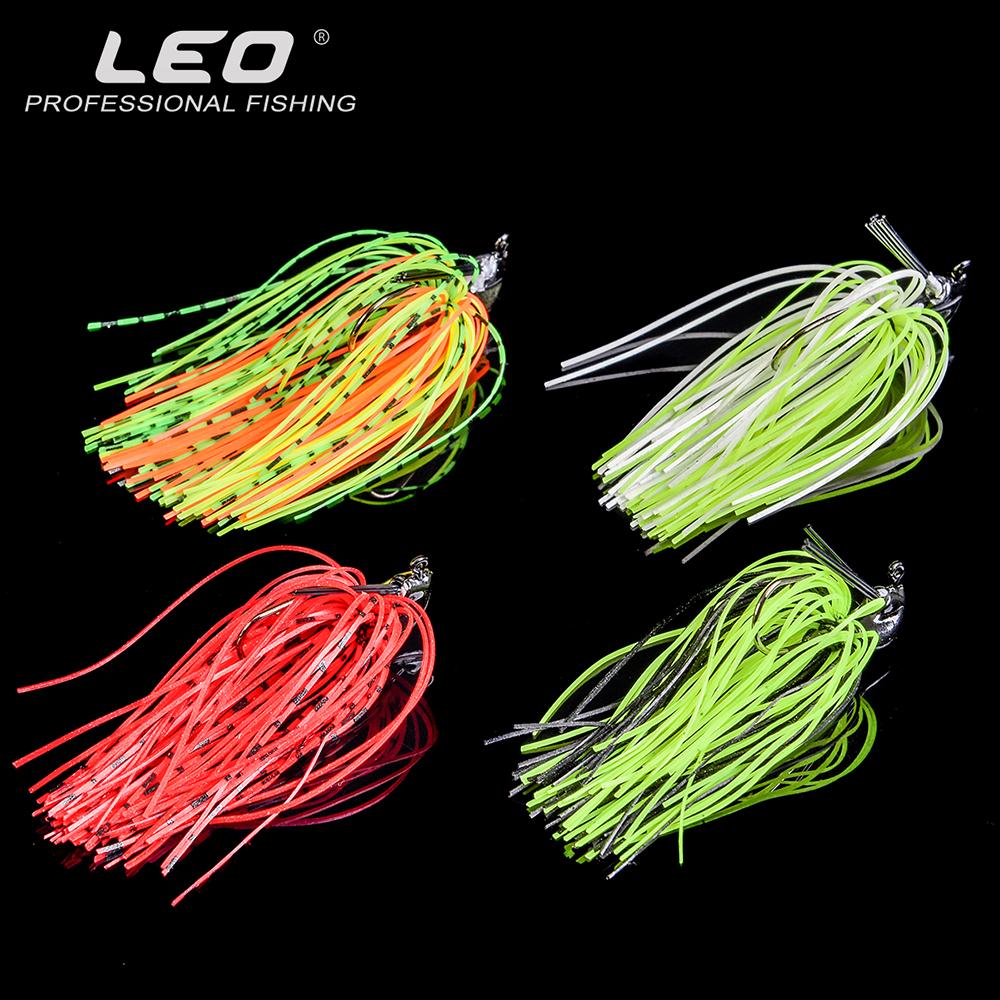 New 4PCS 4 Colors LEO Portable Ultra-light Fishing Bait Spinner Bait Anti-hanging Bottom Lead Head Freshwater Saltwater Fishing Gear Accessories