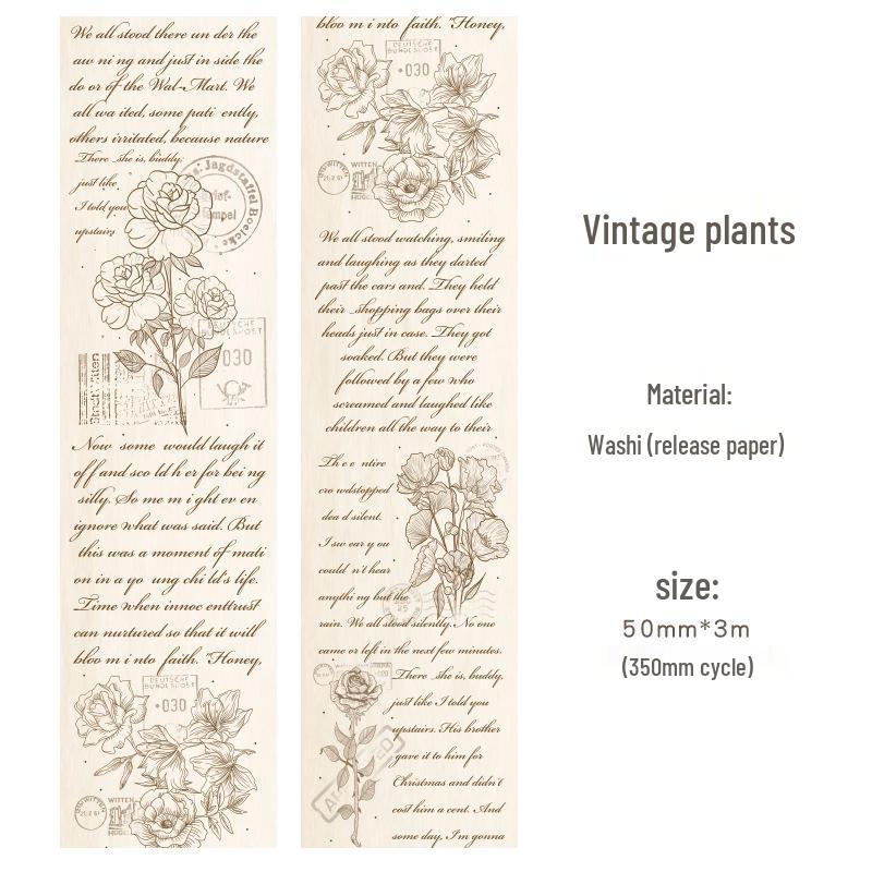 Retro Washi Tape Set: Creative DIY Decoration Stickers In 8 Styles