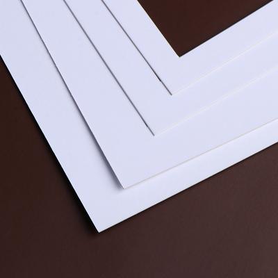 5PCS/Lot 6/7/8/10 Inch White Photo Mats Rectangle Paper Mounts Unique Textured Surface For Picture Frames Passe-Partouts