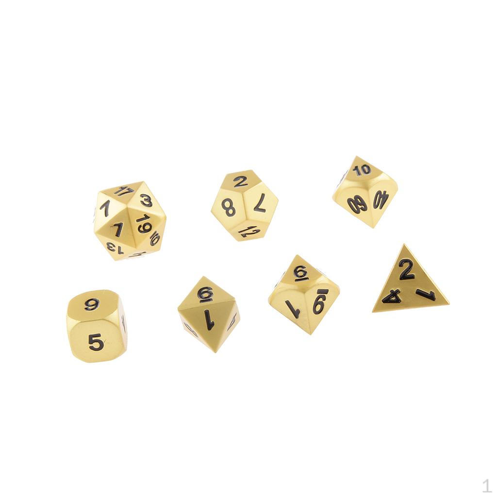 

7 шт./компл. многосторонние игровые кости D4-D20, цвет #1