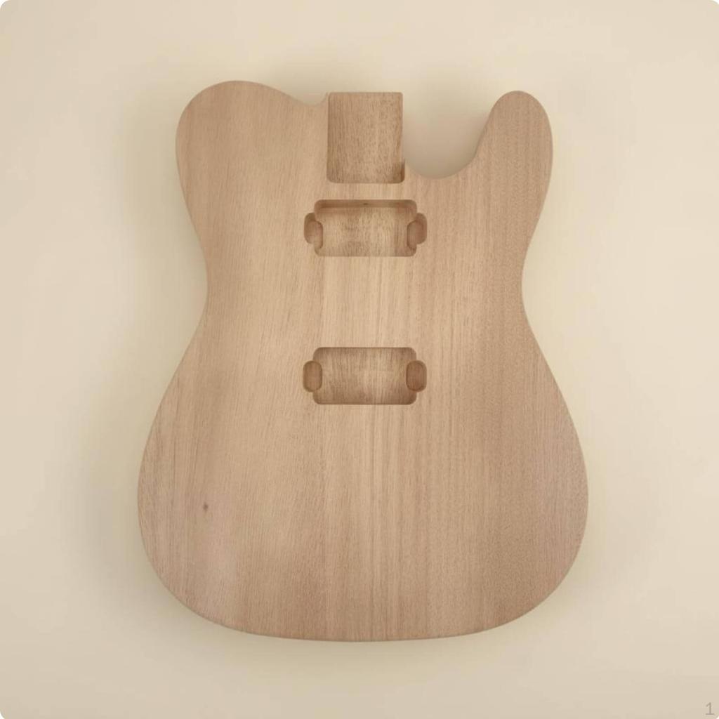 Unfinished Electric Guitar Body wood Barrel Replacement Double Humbucker Route for Luthiers,