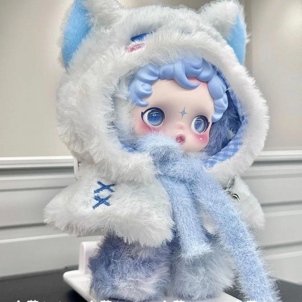 Pentru Păpușa Skull Panda Haine Roz Alb cu Urechi Mari de Iepure pentru Păpușa Skull Panda Labubu 3.0 Accesorii Vestimentare