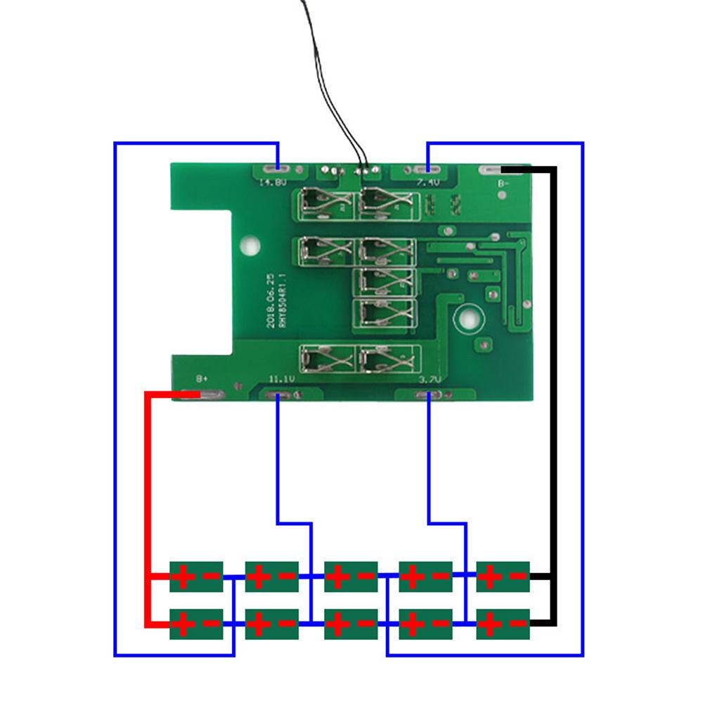 3.0/6.0Ah Li-Ion Pcb Case Makita 18V Bl1815G