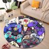 Multiple Sizes Game controller Print Round Rugs for Living Room Bedroom Floor Mats Kids Room Household Carpet Home Decor