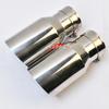 1 PC Car Modified Stainless Steel Exhaust Pipe Universal Straight Slash cut edge Shiny Muffler Tip