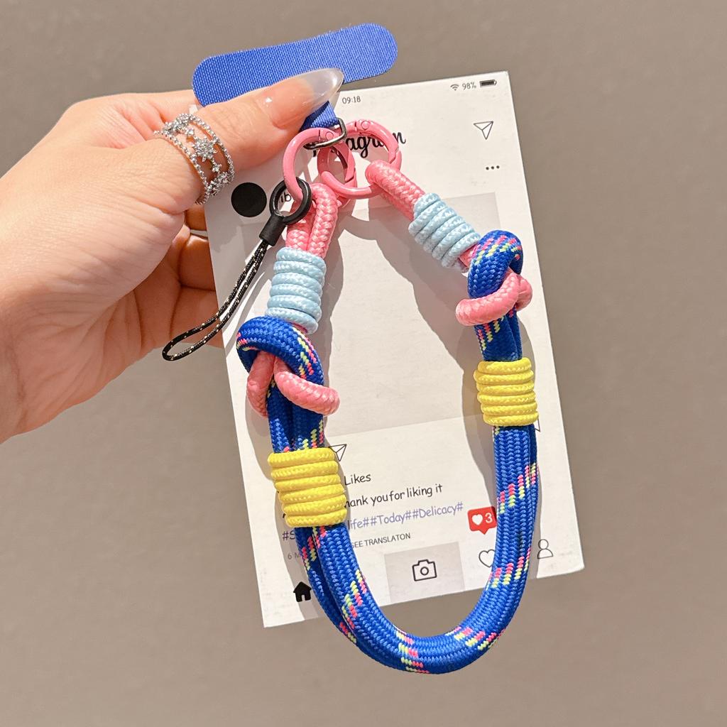1Pc Fashion Cellphone Straps Hanging Cord Mobile Phone Lanyard Short Wrist Strap Charm Anti-lost Chain for Women Keychain