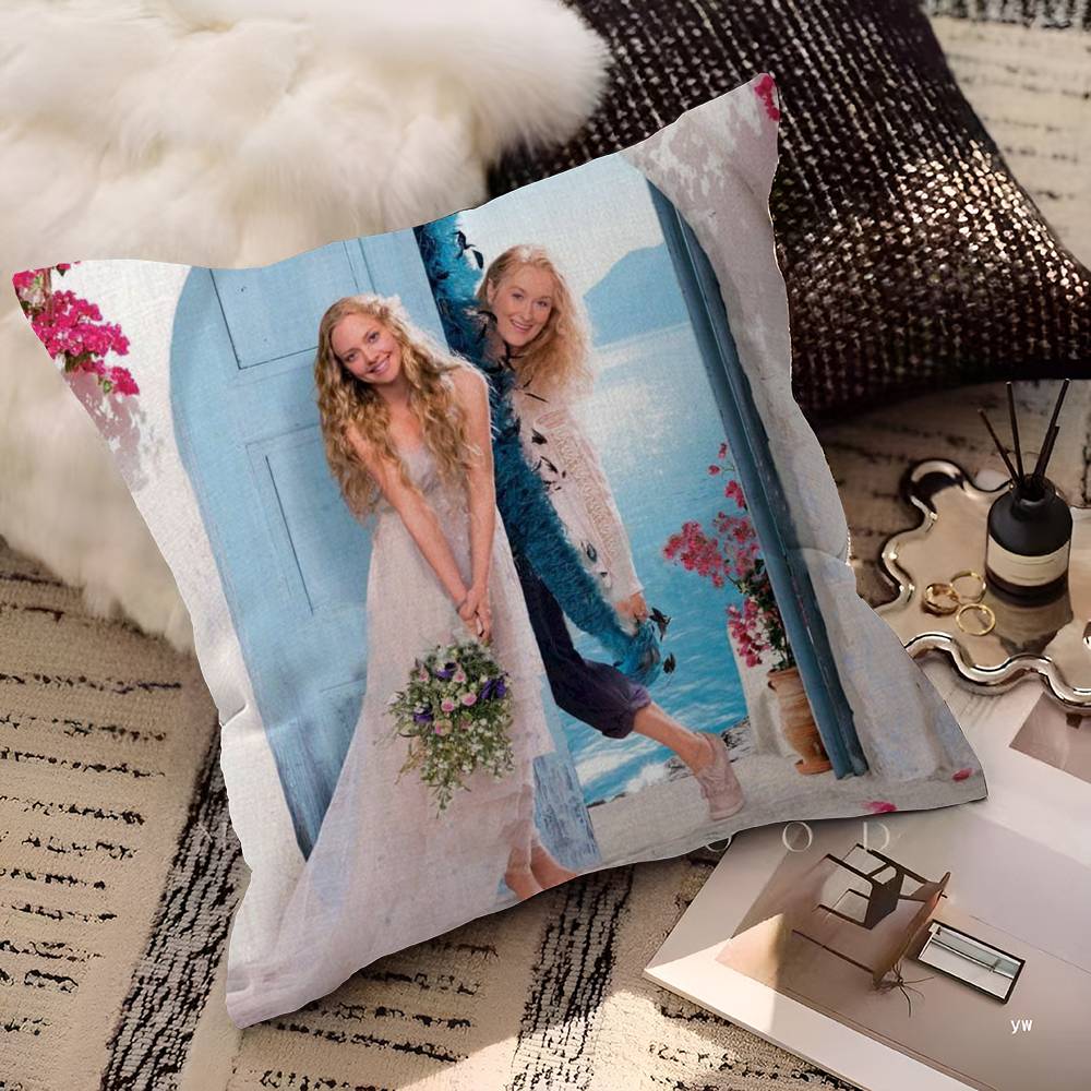 Movie Mamma Mia Pillow Gift Home Office Decoration Bedroom Sofa Car Cushion Cover Case 45x45